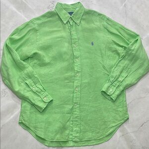 Ralph Lauren Men's Green Shirt